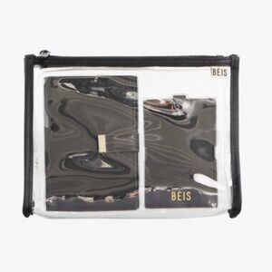 BÉIS 'The Passport Luggage Tag Set' in Black
